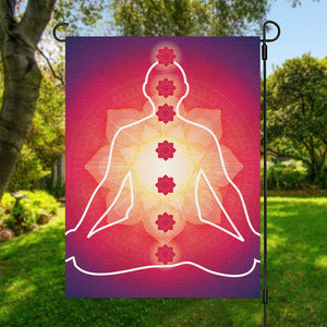 Mandala Chakras Aura Print Garden Flag