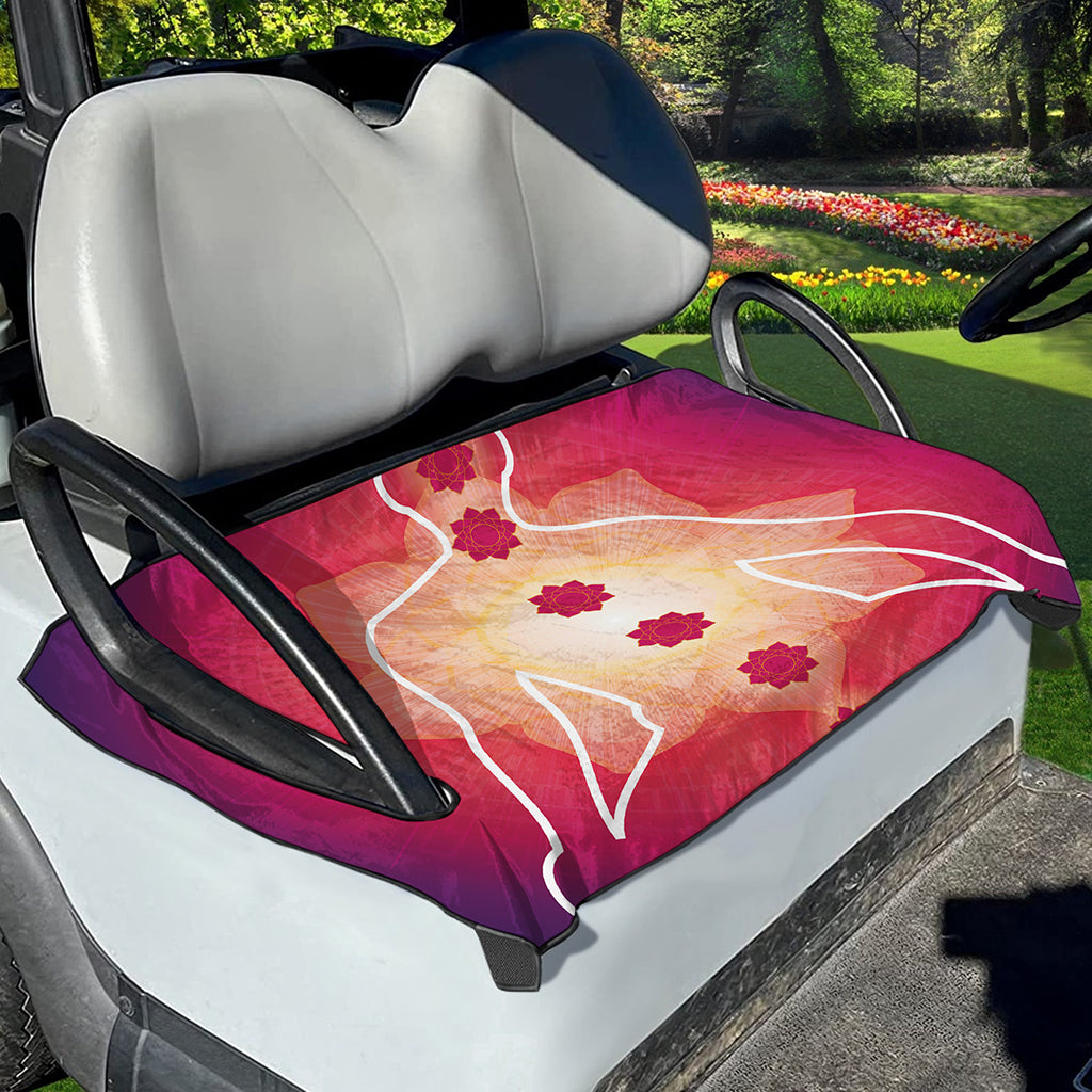 Mandala Chakras Aura Print Golf Cart Seat Cover