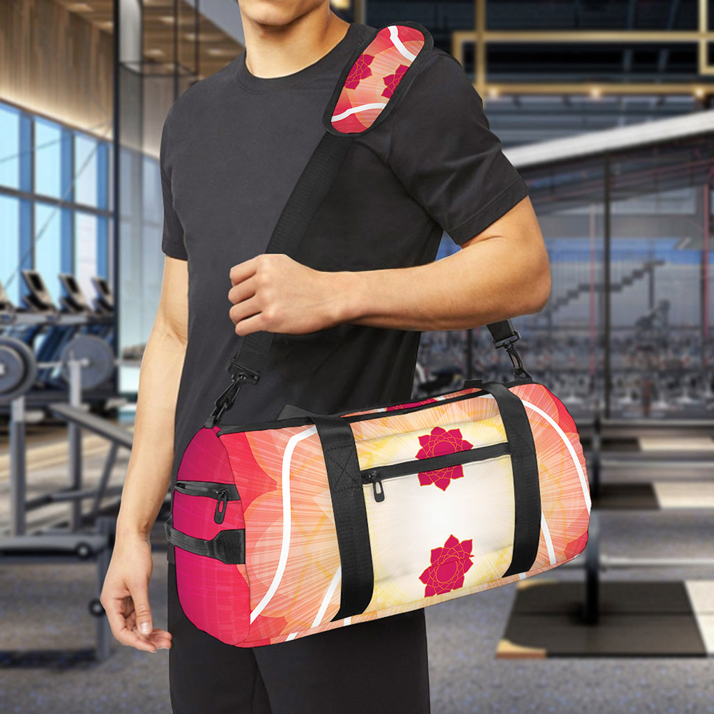 Mandala Chakras Aura Print Gym Bag