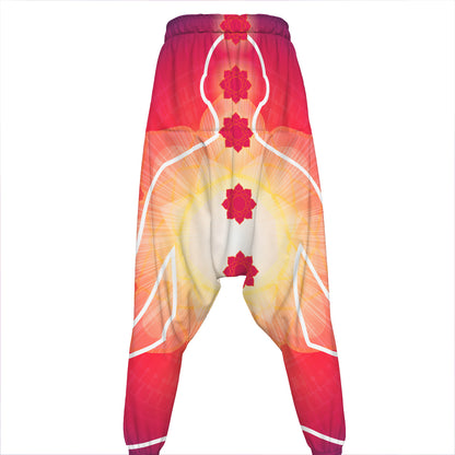 Mandala Chakras Aura Print Hammer Pants