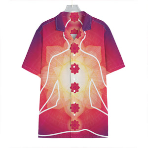 Mandala Chakras Aura Print Hawaiian Shirt