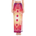 Mandala Chakras Aura Print High Slit Maxi Skirt