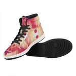 Mandala Chakras Aura Print High Top Leather Sneakers