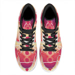Mandala Chakras Aura Print High Top Leather Sneakers