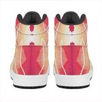 Mandala Chakras Aura Print High Top Leather Sneakers