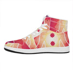 Mandala Chakras Aura Print High Top Leather Sneakers