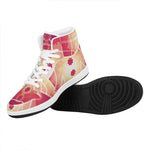 Mandala Chakras Aura Print High Top Leather Sneakers