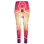 Mandala Chakras Aura Print High-Waisted Pocket Leggings