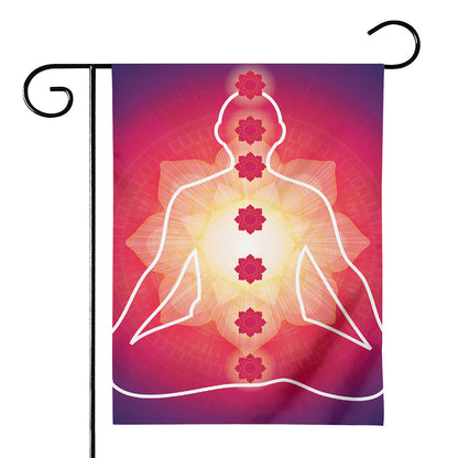 Mandala Chakras Aura Print House Flag