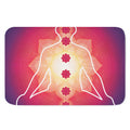 Mandala Chakras Aura Print Indoor Door Mat