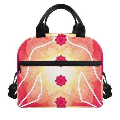 Mandala Chakras Aura Print Insulated Lunch Bag