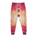 Mandala Chakras Aura Print Jogger Pants