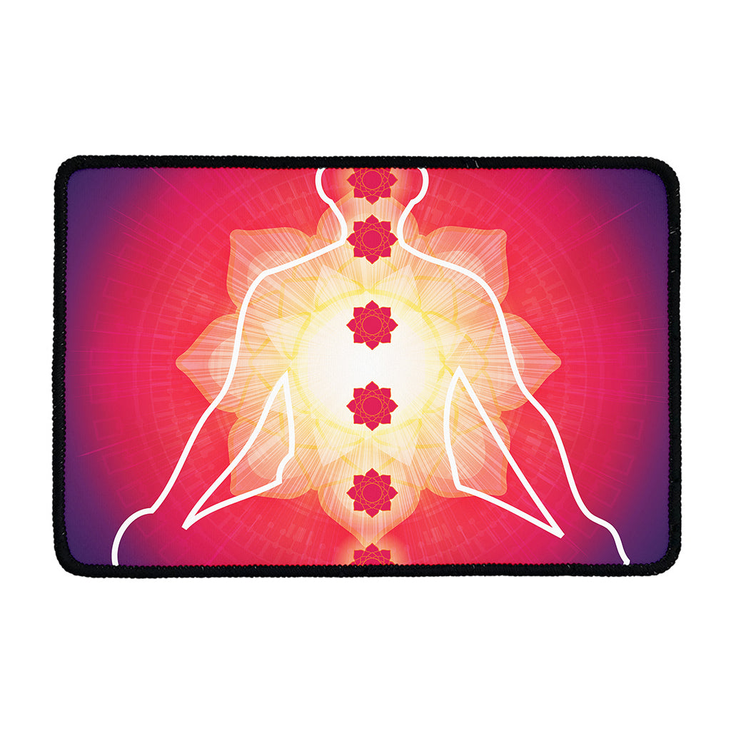 Mandala Chakras Aura Print Kitchen Mat