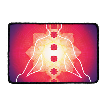 Mandala Chakras Aura Print Kitchen Mat