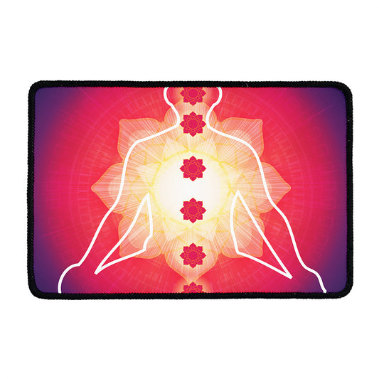 Mandala Chakras Aura Print Kitchen Mat