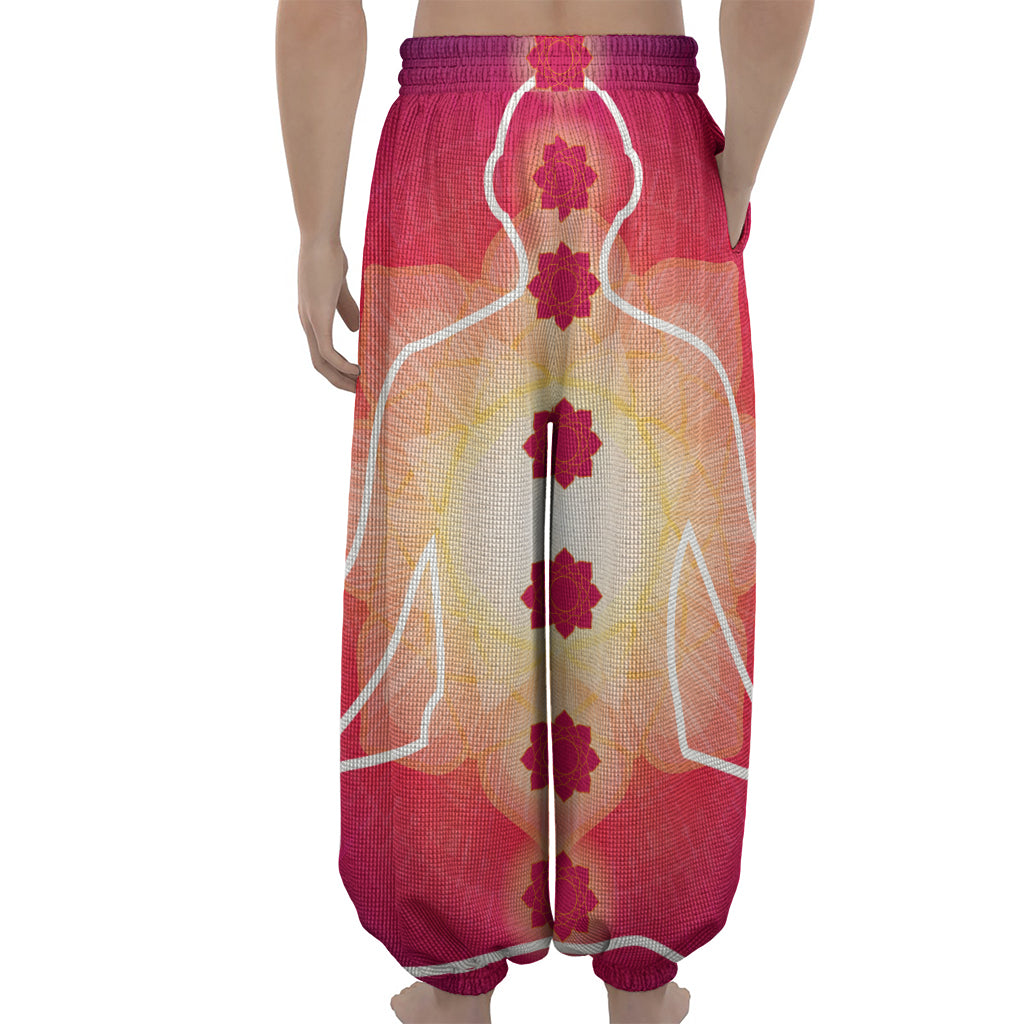 Mandala Chakras Aura Print Lantern Pants