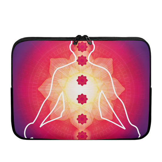 Mandala Chakras Aura Print Laptop Sleeve