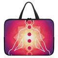 Mandala Chakras Aura Print Laptop Sleeve With Handle