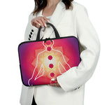 Mandala Chakras Aura Print Laptop Sleeve With Handle