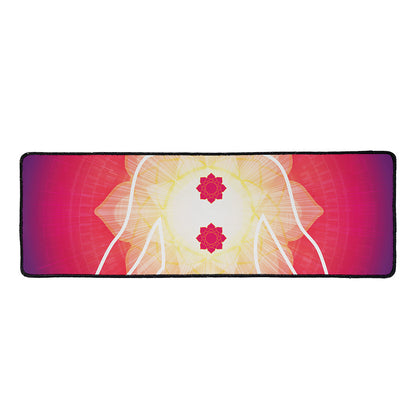 Mandala Chakras Aura Print Long Kitchen Mat