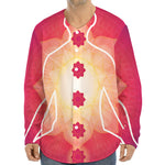 Mandala Chakras Aura Print Long Sleeve Baseball Jersey