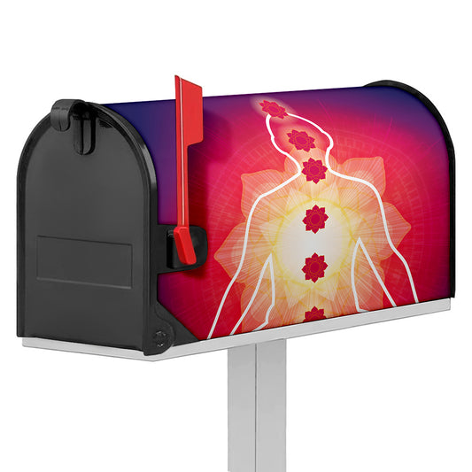 Mandala Chakras Aura Print Mailbox Cover