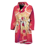 Mandala Chakras Aura Print Men's Bathrobe