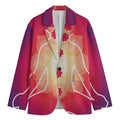 Mandala Chakras Aura Print Men's Blazer