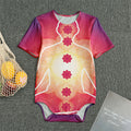 Mandala Chakras Aura Print Men's Bodysuit
