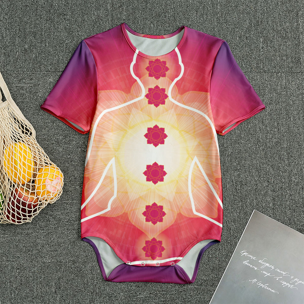 Mandala Chakras Aura Print Men's Bodysuit