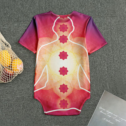 Mandala Chakras Aura Print Men's Bodysuit
