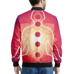 Mandala Chakras Aura Print Men's Bomber Jacket