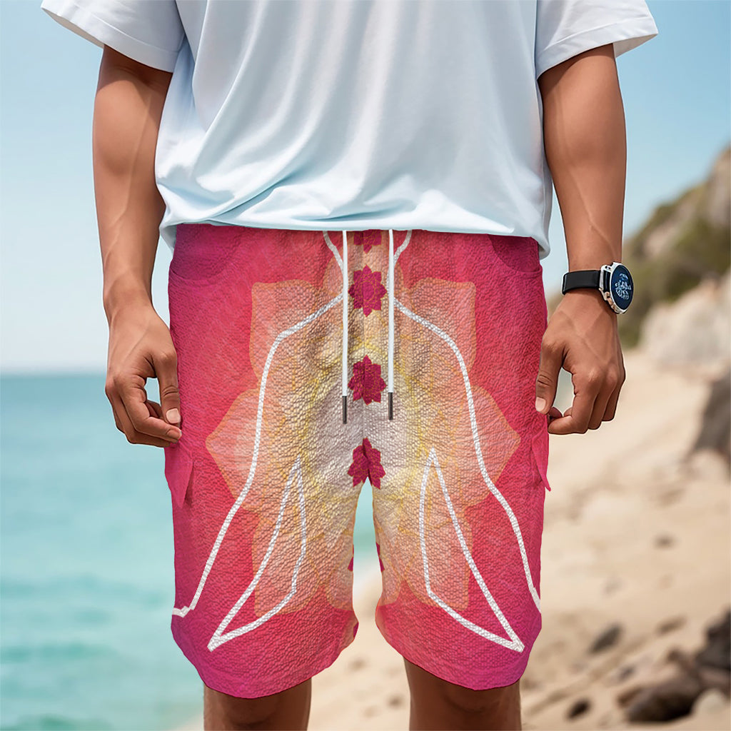 Mandala Chakras Aura Print Men's Cargo Shorts