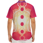 Mandala Chakras Aura Print Men's Deep V-Neck Shirt
