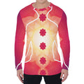 Mandala Chakras Aura Print Men's Long Sleeve T-Shirt