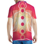 Mandala Chakras Aura Print Men's Polo Shirt