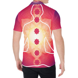 Mandala Chakras Aura Print Men's Shirt