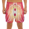 Mandala Chakras Aura Print Men's Split Running Shorts