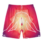Mandala Chakras Aura Print Men's Swim Trunks