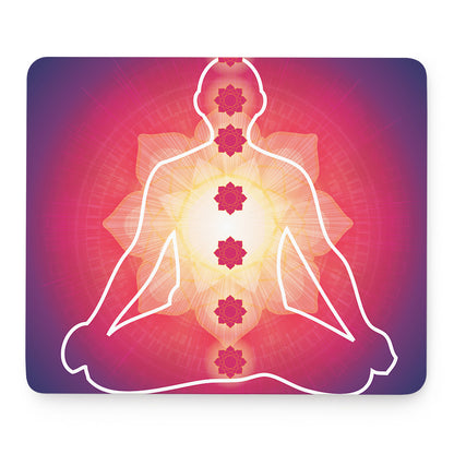 Mandala Chakras Aura Print Mouse Pad