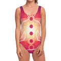 Mandala Chakras Aura Print One Piece Swimsuit