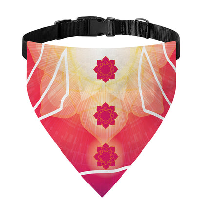 Mandala Chakras Aura Print Over The Collar Dog Bandana