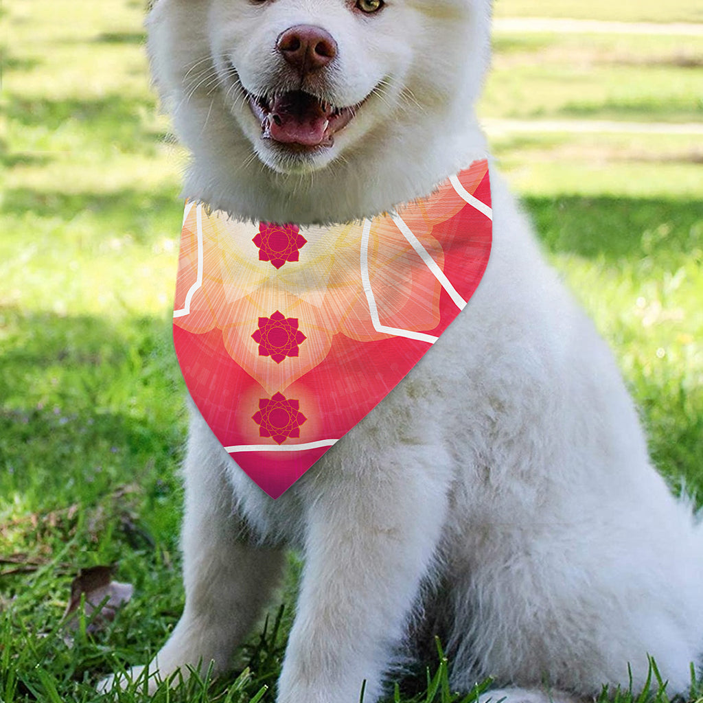 Mandala Chakras Aura Print Over The Collar Dog Bandana