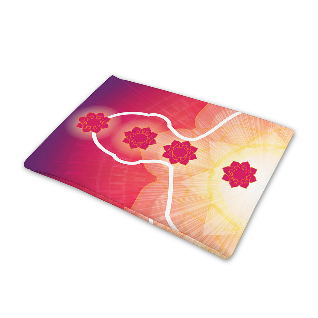 Mandala Chakras Aura Print Pet Cooling Mat Cover
