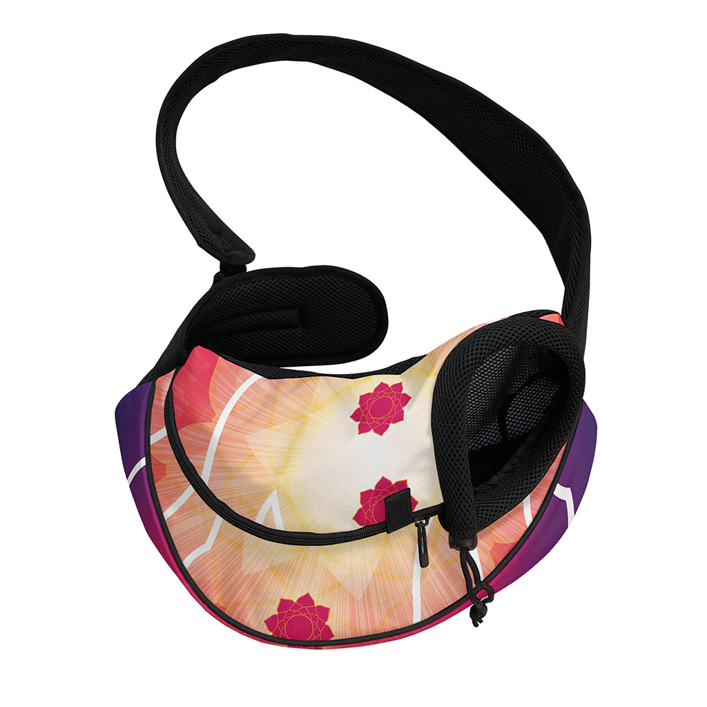 Mandala Chakras Aura Print Pet Sling Carrier