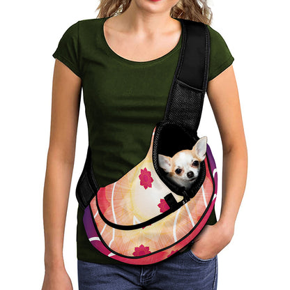 Mandala Chakras Aura Print Pet Sling Carrier