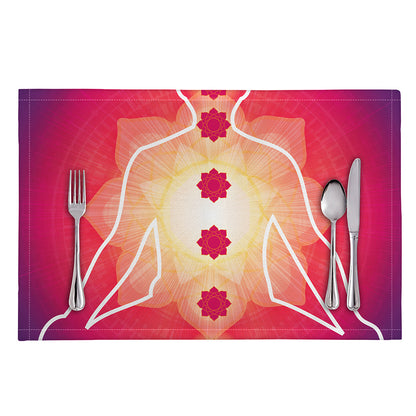 Mandala Chakras Aura Print Placemat
