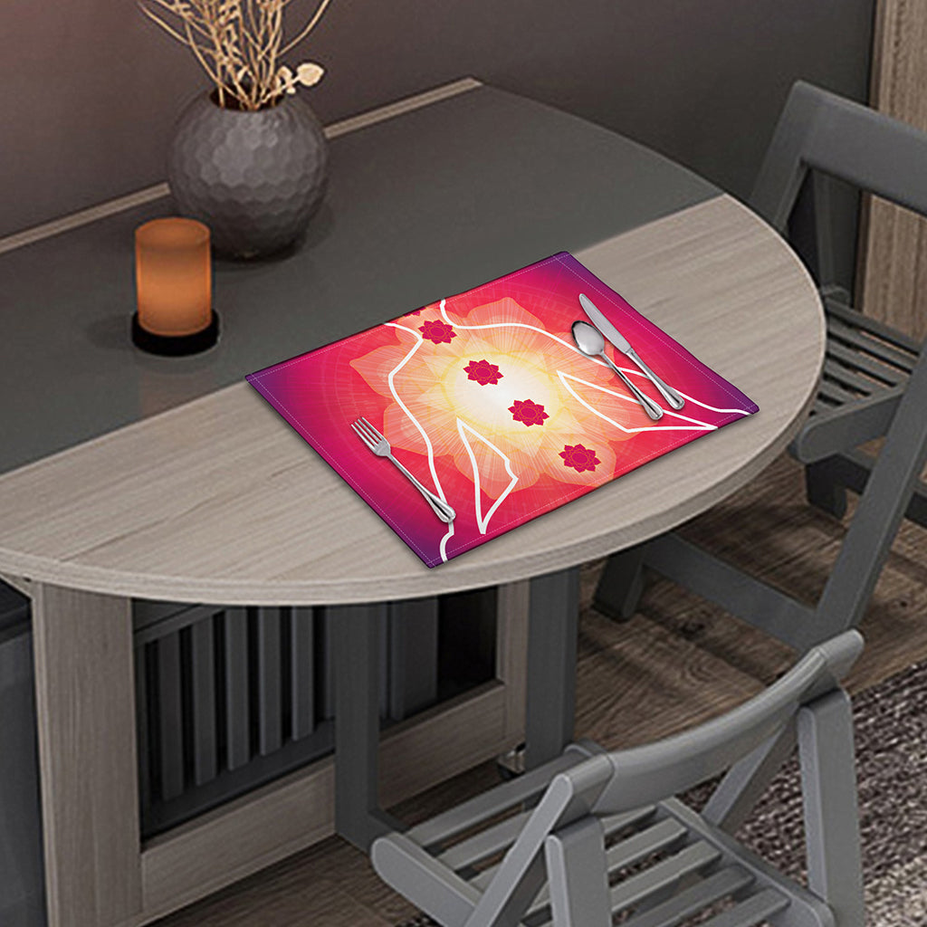 Mandala Chakras Aura Print Placemat
