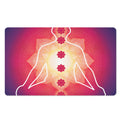 Mandala Chakras Aura Print Polyester Doormat