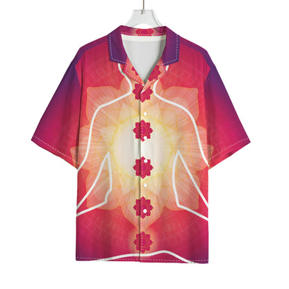 Mandala Chakras Aura Print Rayon Hawaiian Shirt